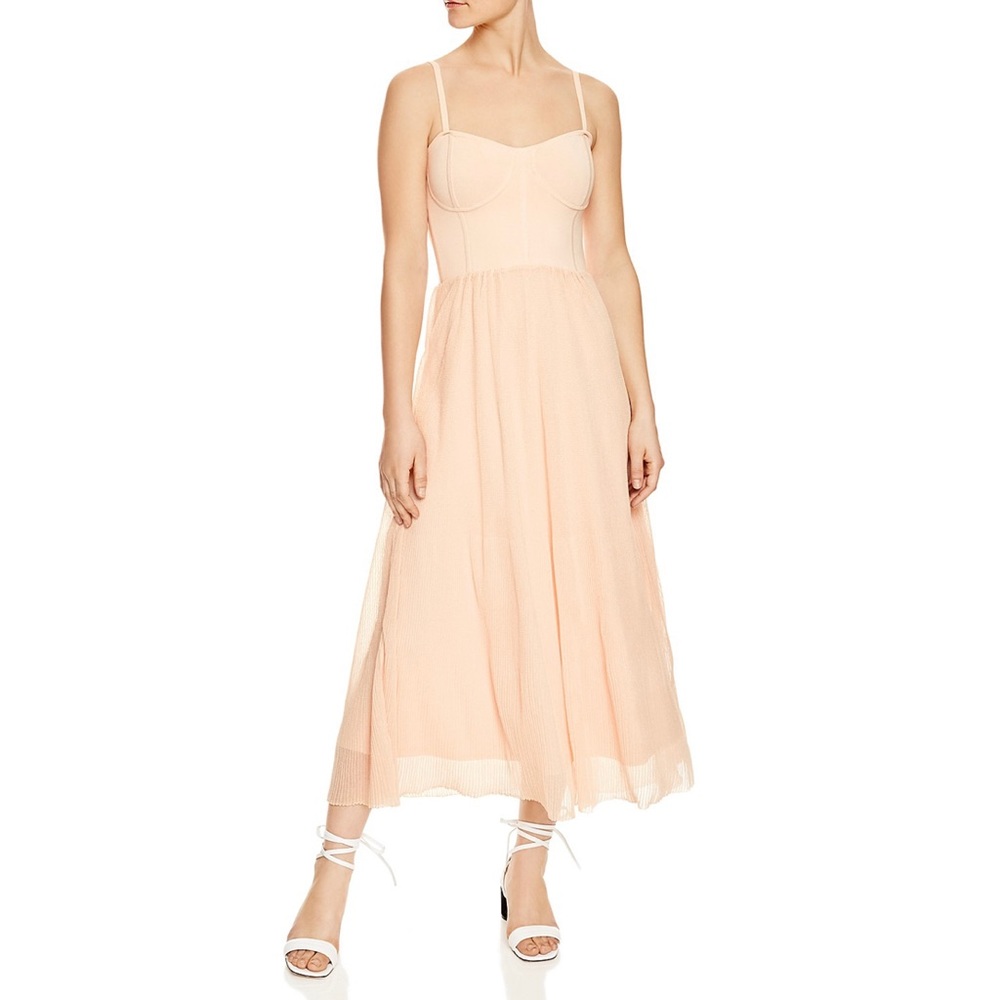 Sandro Roxette Bustier Midi Dress